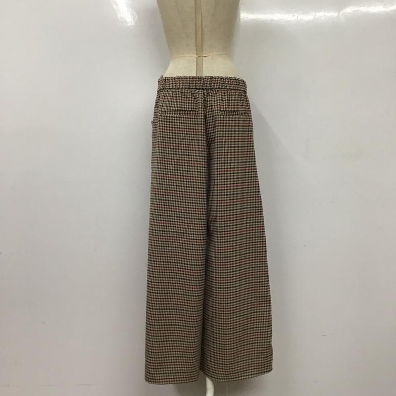 ザラティーアールエフ ZARA TRF ボトムス ボトムス 7385 280 707 ワイドパンツ L チェック マルチカラー / マルチカラー /  レディース USED 古着 中古 10122363