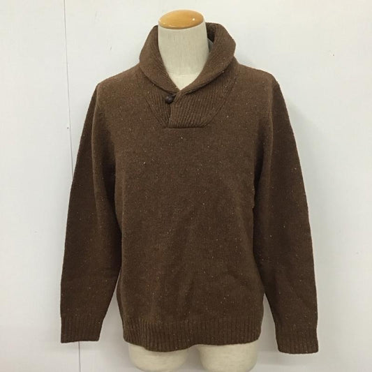 エルエルビーン L.L.Bean ニット、セーター 長袖 S 無地 茶 / ブラウン /  メンズ USED 古着 中古 10111707