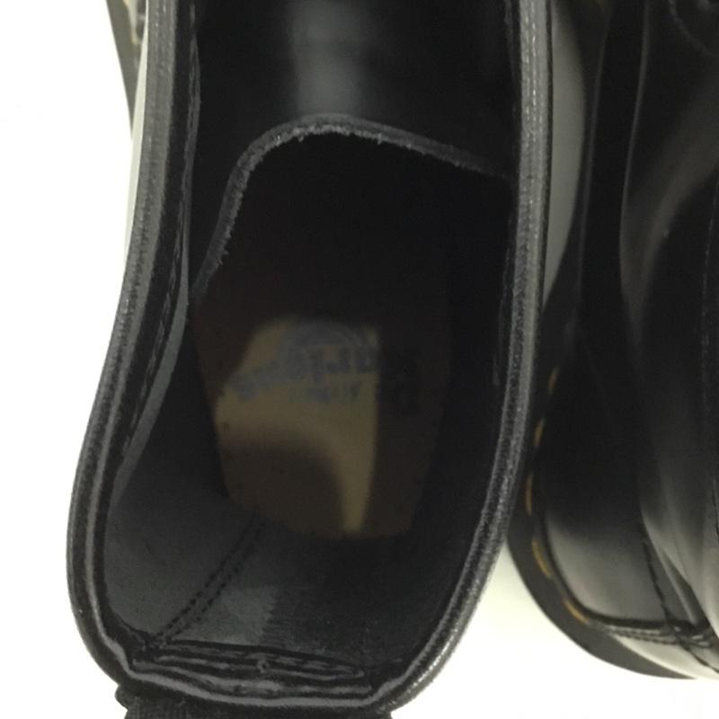 ドクターマーチン Dr.Martens ブーツ 一般 11822 8ホール レースアップブーツ UK6 US：8 ロゴ、文字 黒 / ブラック / X 黄 / イエロー /  レディース USED 古着 中古 10128986
