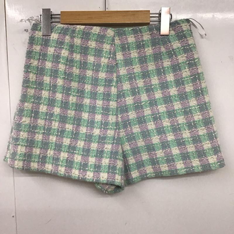 ザラ ZARA パンツ ショートパンツ S チェック マルチカラー / マルチカラー /  レディース USED 古着 中古 10129300