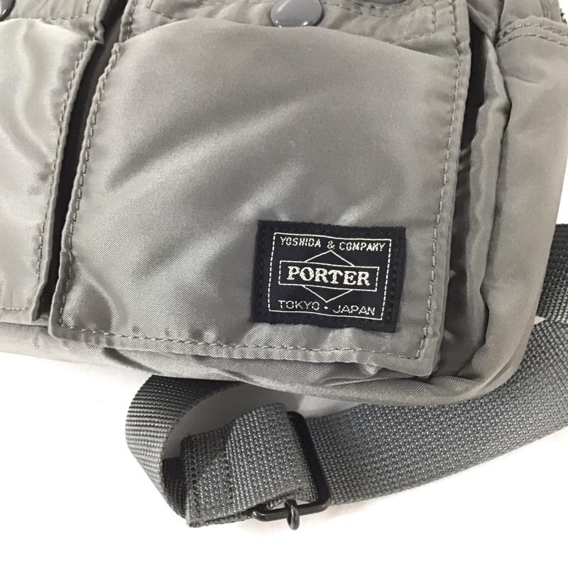 ポーター PORTER ウエストバッグ ウエストバッグ TANKER タンカー ロゴ、文字 銀 / シルバー /  メンズ USED 古着 中古 10141067