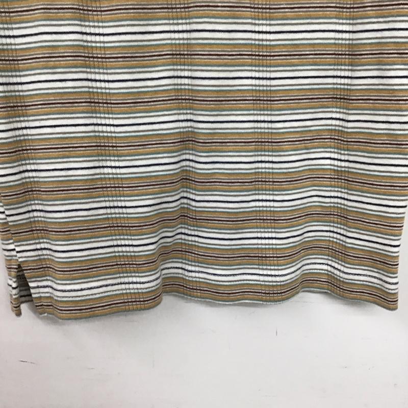 ニコアンド niko and... カットソー 半袖 L ボーダー柄 マルチカラー / マルチカラー /  レディース USED 古着 中古 10150859