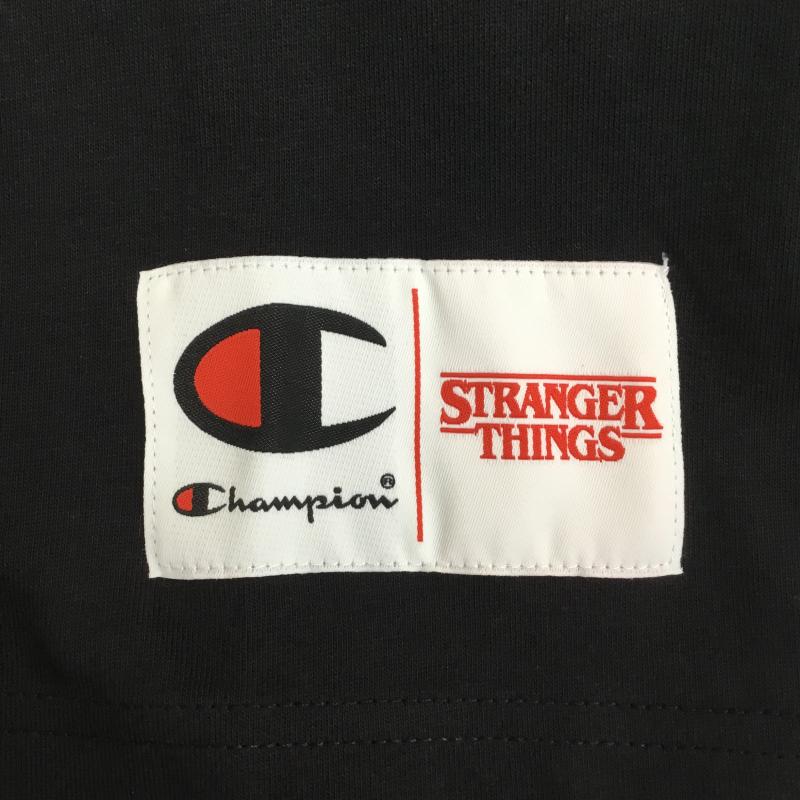 チャンピオン Champion Tシャツ 半袖 XXL プリント 黒 / ブラック /  メンズ USED 古着 中古 10110357