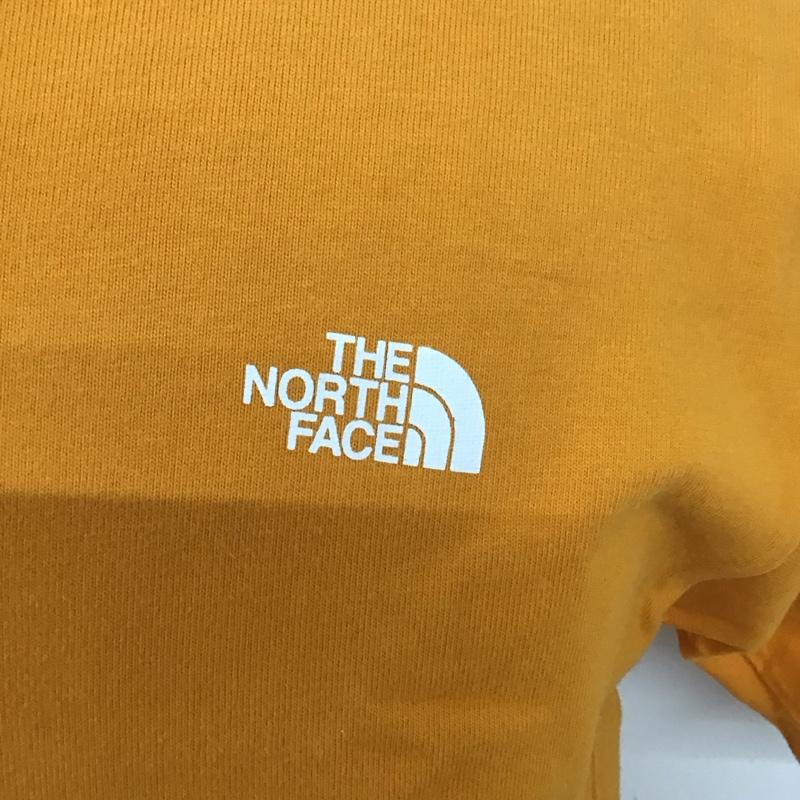 ザノースフェイス THE NORTH FACE Tシャツ 半袖 nt32010 Tシャツ プリントTシャツ クルーネックカットソー M ロゴ、文字 橙 / オレンジ /  メンズ USED 古着 中古 10125298