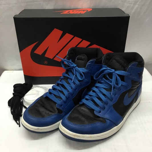 ナイキ NIKE スニーカー スニーカー 555088-404 AIR JORDAN 1 RETRO HIGH OG 27.5cm 箱有 27.5cm ロゴ、文字 黒 / ブラック / X 青 / ブルー /  メンズ USED 古着 中古 10122250