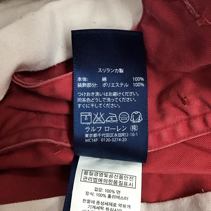 ラグビー RUGBY パンツ デニム、ジーンズ ジーンズ カジュアルパンツ ストレートパンツ スリムパンツ 2 刺繍 赤 / レッド /  メンズ USED 古着 中古 10118541