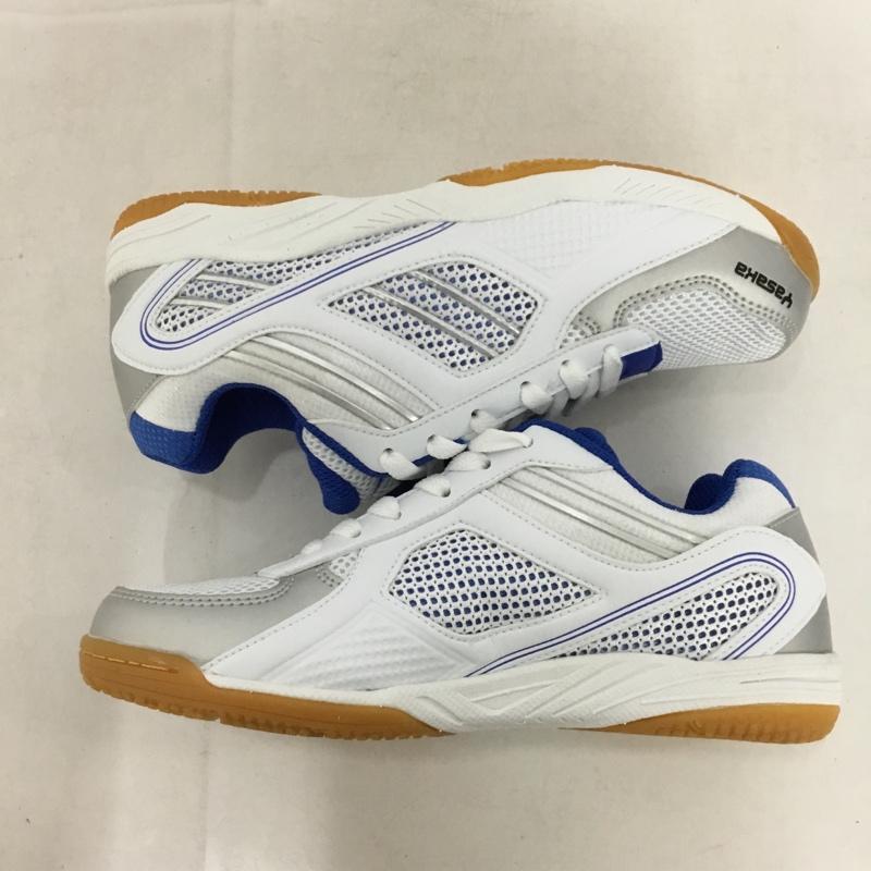 ヤサカ YASAKA スニーカー スニーカー E-200 ジェット インパクト 卓球シューズ 22.5cm 箱有 22.5cm ロゴ、文字 白 / ホワイト / X 青 / ブルー / X 銀 / シルバー /  レディース USED 古着 中古 10147941