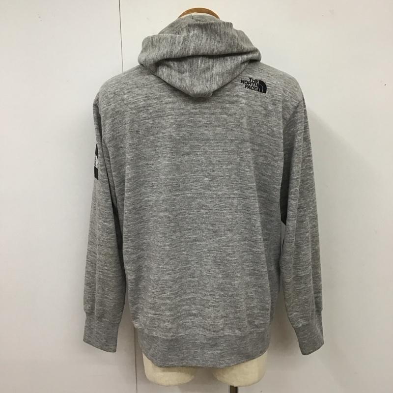 ザノースフェイス THE NORTH FACE パーカー 長袖 NT12140 スクエアロゴ フルジップ XL ロゴ、文字 灰 / グレー /  メンズ USED 古着 中古 10116514