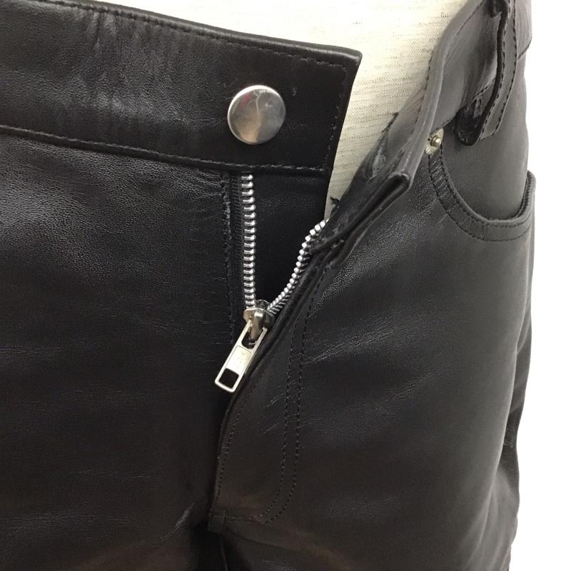 古着 USED パンツ ワークパンツ、ペインターパンツ レザーパンツ ワイドパンツ カジュアルパンツ バイカーパンツ 無地 黒 / ブラック /  メンズ USED 古着 中古 10107264