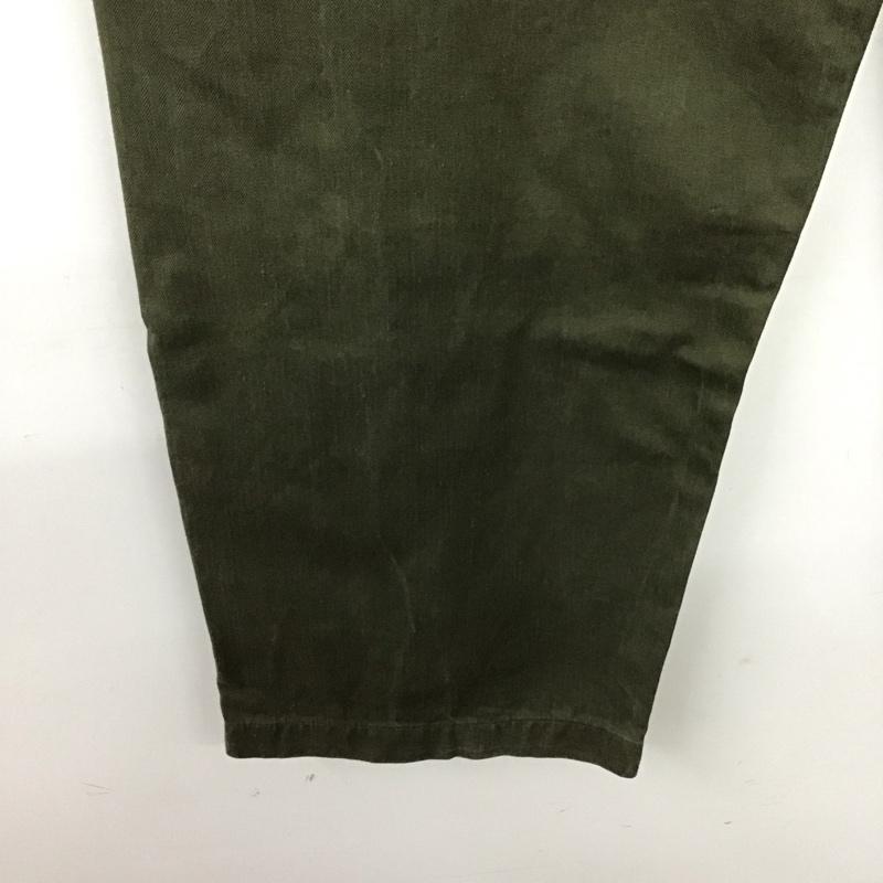 ミリタリー ミリタリー パンツ ワークパンツ、ペインターパンツ ミリタリーパンツ ワイドパンツ カジュアルパンツ フランス軍 M-47 31インチ 無地 カーキ / カーキ /  メンズ USED 古着 中古 10143445
