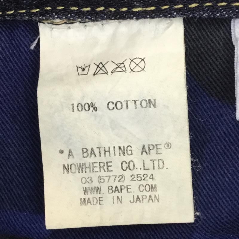 アベイシングエイプ A BATHING APE パンツ デニム、ジーンズ 無地 青 / ブルー /  レディース USED 古着 中古 10110466
