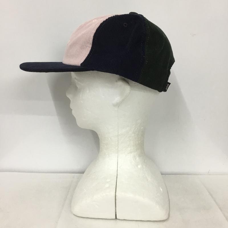 ハフ HUF 帽子 キャップ HT00594 コーデュロイ 6パネル ロゴ、文字 緑 / グリーン / X 紺 / ネイビー / X 桃 / ピンク /  メンズ USED 古着 中古 10132582