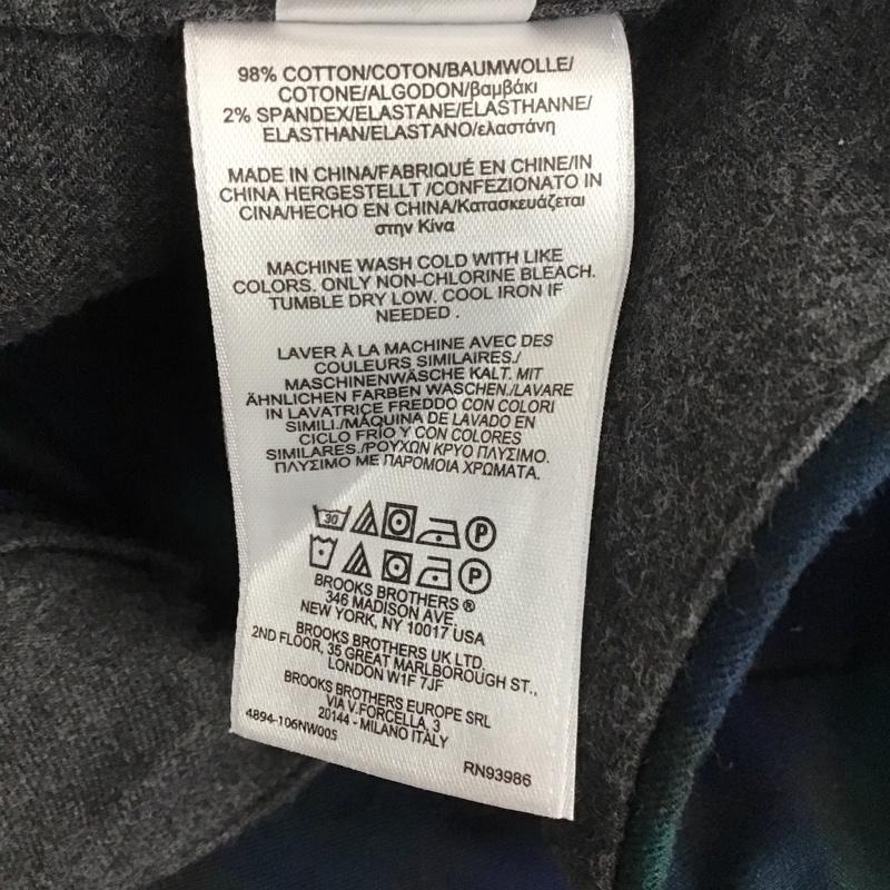 ブルックスブラザーズ BROOKS BROTHERS パンツ チノパン チノパン ワイドパンツ カジュアルパンツ ストレートパンツ チェックパンツ 33インチ チェック マルチカラー / マルチカラー /  メンズ USED 古着 中古 10111100