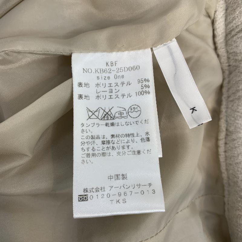 ケービーエフ KBF スカート ミニスカート 無地 オフホワイト / オフホワイト /  レディース USED 古着 中古 10042843