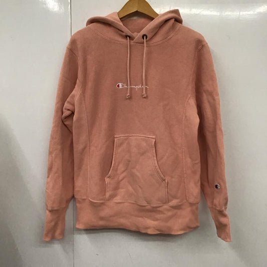 チャンピオン Champion パーカー 長袖 C8-N106 リバースウィーブ プルオーバー S ロゴ、文字 桃 / ピンク /  メンズ USED 古着 中古 10107064