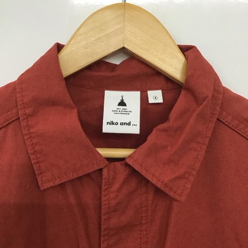 ニコアンド niko and... ジャケット、上着 ジャケット、ブレザー L 無地 えんじ / ワインレッド /  レディース USED 古着 中古 10147906