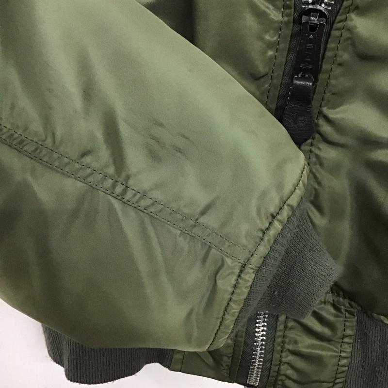 アルファインダストリー Alpha Industries ジャケット、上着 ジャケット、ブレザー フライトジャケット ジップアップジャケット アウター S 無地 カーキ / カーキ /  メンズ USED 古着 中古 10132254