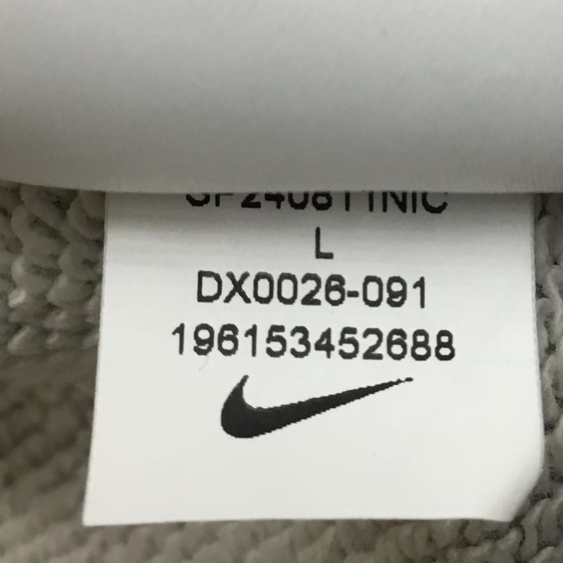 ナイキ NIKE トレーナー 長袖 DX0026-091 L ロゴ、文字 灰 / グレー /  メンズ USED 古着 中古 10141444