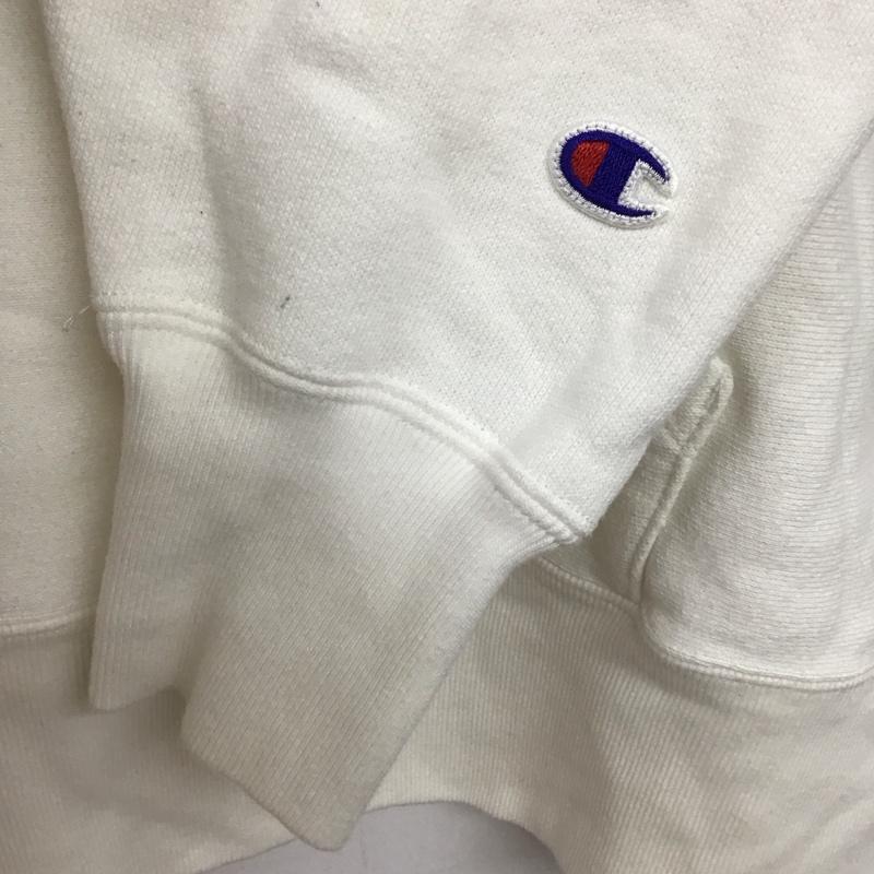 ミルクフェド MILKFED. パーカー 長袖 長袖パーカー プルオーバーパーカー スウェット チャンピオン M ロゴ、文字 白 / ホワイト /  レディース USED 古着 中古 10145145