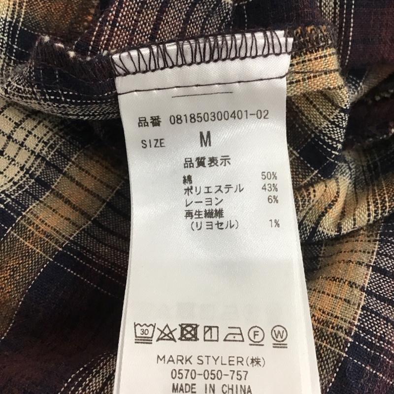 ジュエティ jouetie ワンピース ロングスカート 081850300401-02 チェックフリルワンピース ロングワンピース 長袖シャツワンピース M チェック マルチカラー / マルチカラー /  レディース USED 古着 中古 10111509