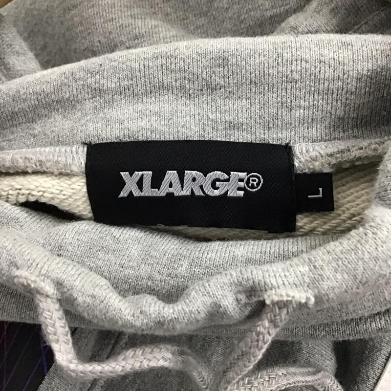 エクストララージ XLARGE パーカー 長袖 長袖パーカー プルオーバーパーカー スウェット sonic L プリント 灰 / グレー /  メンズ USED 古着 中古 10141453