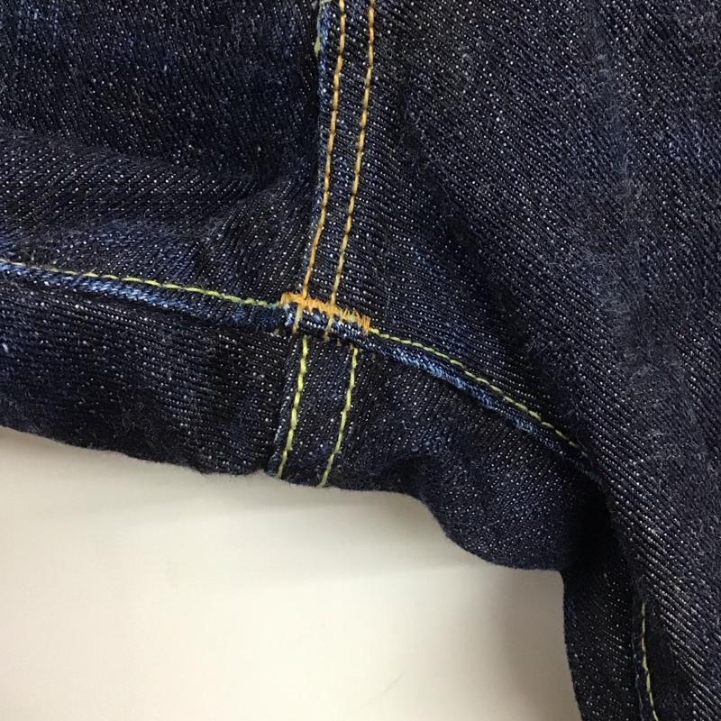 フラットヘッド FLATHEAD パンツ デニム、ジーンズ R.J.B デニムパンツ スリムパンツ 29インチ ロゴ、文字 インディゴ / インディゴ /  メンズ USED 古着 中古 10147512