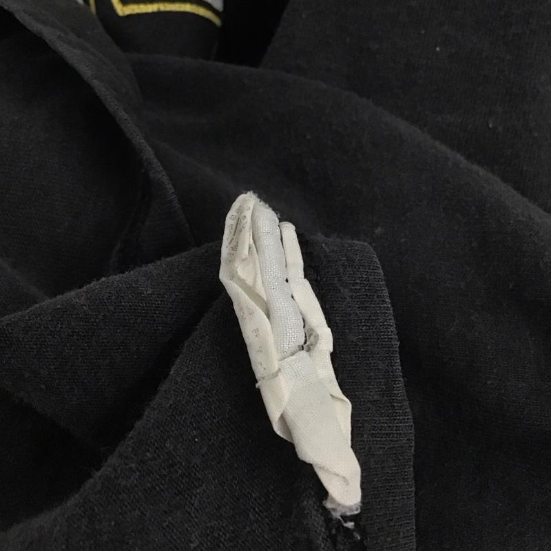 チャンピオン Champion Tシャツ 半袖 半袖カットソー プリントTシャツ クルーネックカットソー プリント 黒 / ブラック /  メンズ USED 古着 中古 10140651