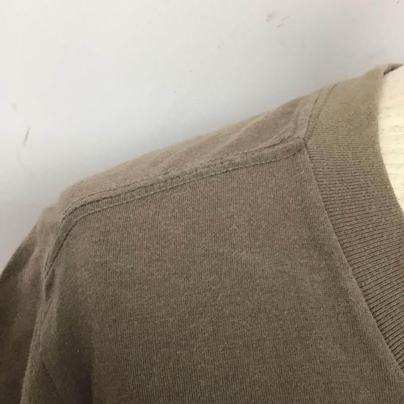 ディーゼル DIESEL Tシャツ 半袖 Vネック プリント L ロゴ、文字 茶 / ブラウン /  メンズ USED 古着 中古 10107537