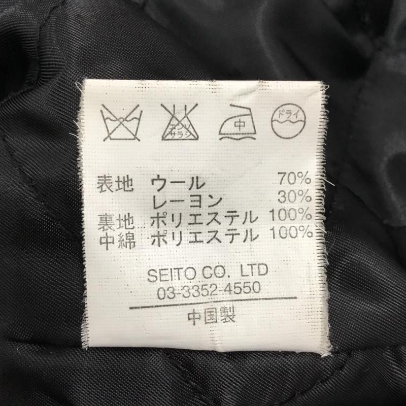 ユナイテッドアローズブルーレーベル UNITEDARROWSBLUELABEL ジャケット、上着 ジャケット、ブレザー ピーコート アウター ダブルジャケット L 無地 黒 / ブラック /  メンズ USED 古着 中古 10113558