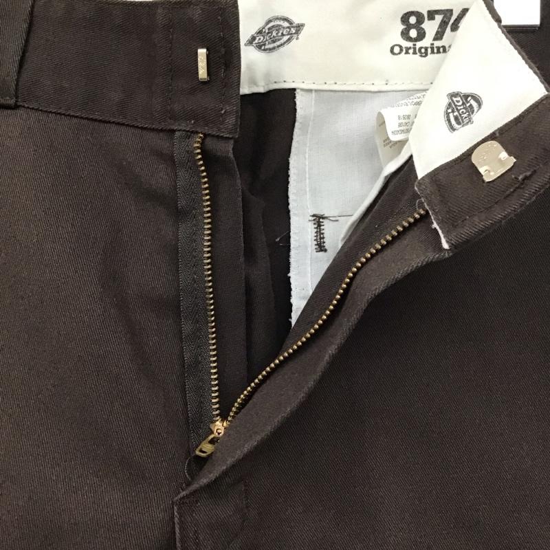 ディッキーズ Dickies パンツ ワークパンツ、ペインターパンツ ワイドパンツ カジュアルパンツ ワークパンツ 30インチ 無地 茶 / ブラウン /  メンズ USED 古着 中古 10113636