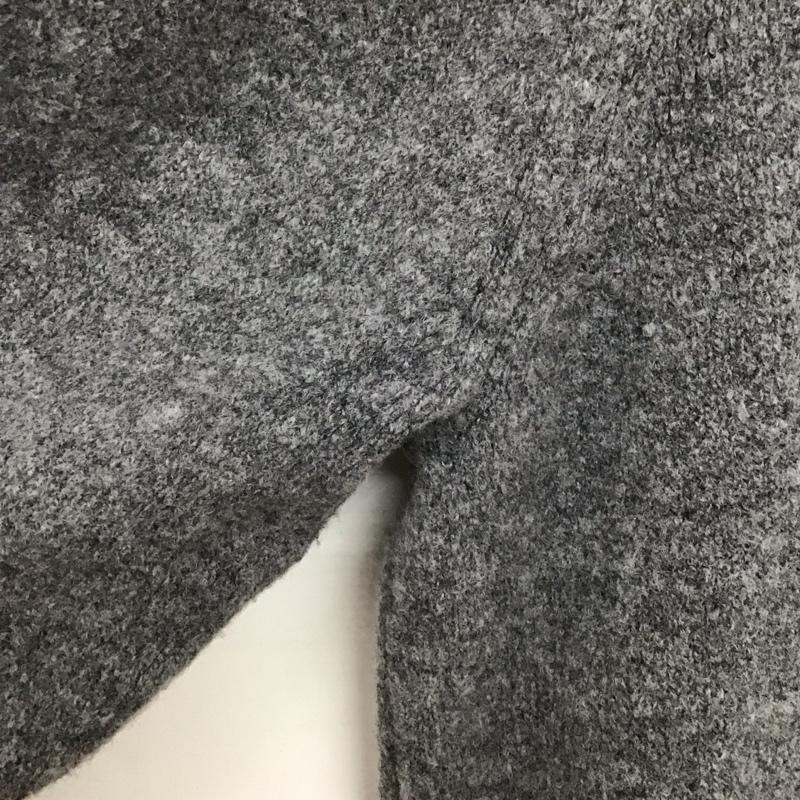 ユニクロ UNIQLO ニット、セーター 長袖 351-432321 ユニクロスフレヤーンハーフジップセーター 長袖ニット L 無地 灰 / グレー /  メンズ USED 古着 中古 10142988