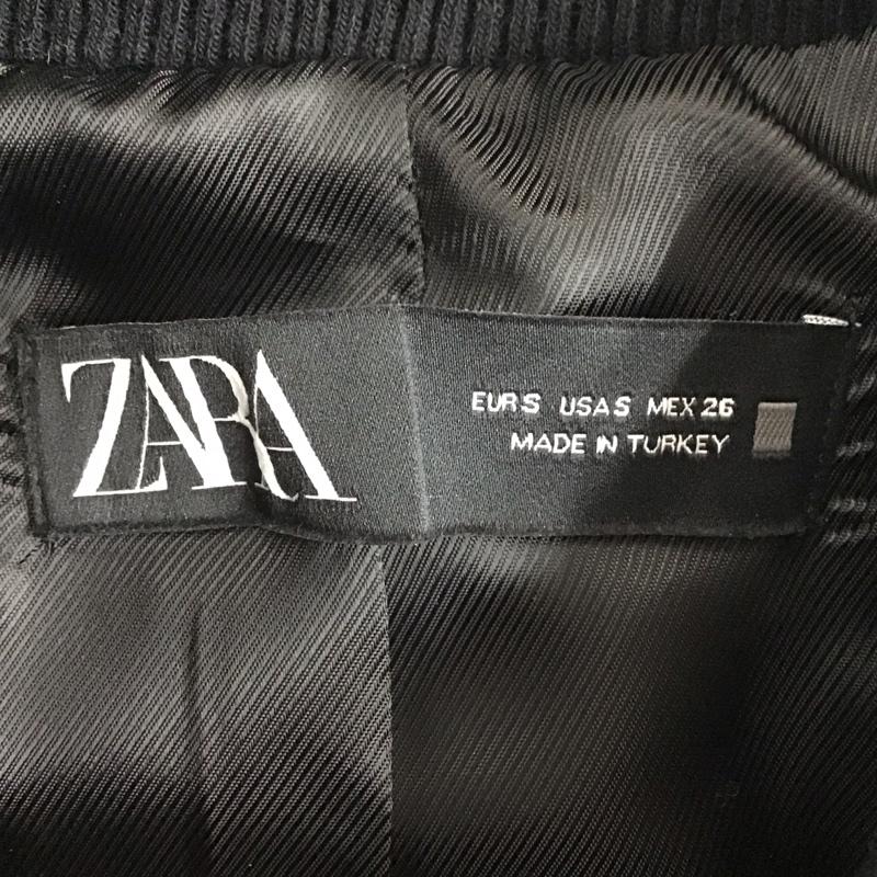 ザラ ZARA ジャケット、上着 ジャンパー、ブルゾン 9006 222 800 ショート丈 S 無地 黒 / ブラック /  レディース USED 古着 中古 10124985