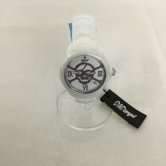 古着 USED 腕時計 アナログ（クォーツ式） DAD703 スカル ドクロ DADangel ロゴ、文字 白 / ホワイト /  メンズ USED 古着 中古 10129433