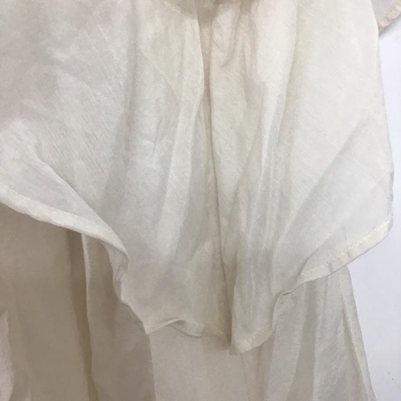 トゥモローランド TOMORROWLAND シャツ、ブラウス 半袖 36 無地 白 / ホワイト /  レディース USED 古着 中古 10144522