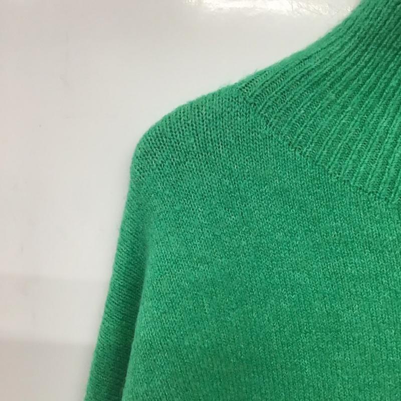 ジーナシス JEANASIS ニット、セーター 長袖 js063857mc 5Gカラーストレッチハイネックプルオーバー FREE 無地 緑 / グリーン /  レディース USED 古着 中古 10142739