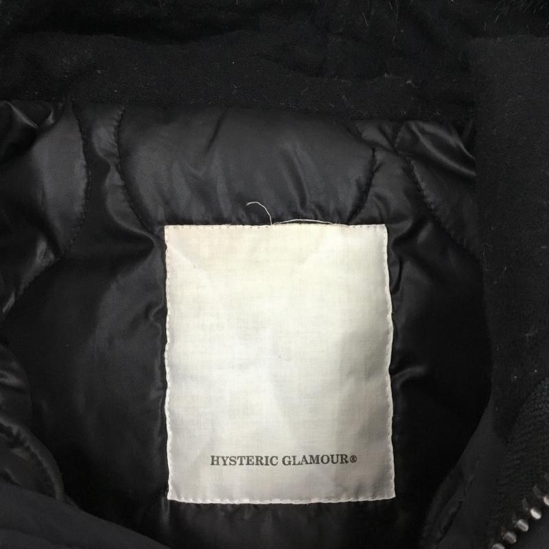 ヒステリックグラマー HYSTERIC GLAMOUR ジャケット、上着 ジャンパー、ブルゾン ジップアップジャケット ジャンパー ジャケット カジュアルジャケット アウター FREE ロゴ、文字 黒 / ブラック /  メンズ USED 古着 中古 10108766