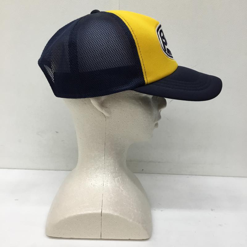 ブコ BUCO 帽子 キャップ ロゴ、文字 紺 / ネイビー / X 黄 / イエロー /  メンズ USED 古着 中古 10140577