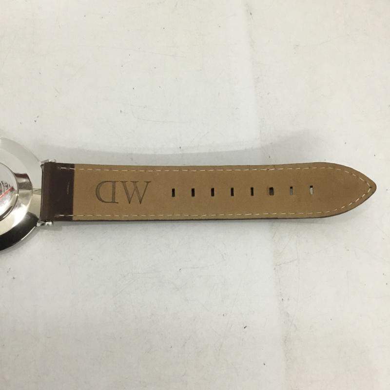 ダニエルウェリントン Daniel Wellington 腕時計 アナログ（クォーツ式） 0209DW レザーベルト 箱有 ロゴ、文字 茶 / ブラウン /  メンズ USED 古着 中古 10134917