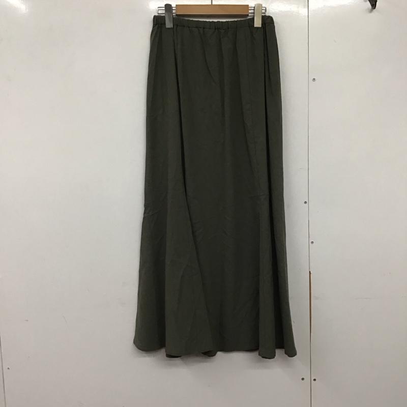 レプシィム LEPSIM スカート ロングスカート LPU51376AD ハギハギフレアスカート タグ付き FREE 無地 カーキ / カーキ /  レディース USED 古着 中古 10142001
