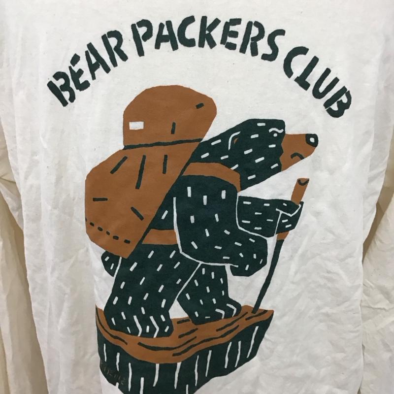 バンブーシュート BAMBOO SHOOTS カットソー 長袖 長袖カットソー クルーネックカットソー ロングスリーブカットソー プリントTシャツ XL プリント ベージュ / ベージュ /  メンズ USED 古着 中古 10114686