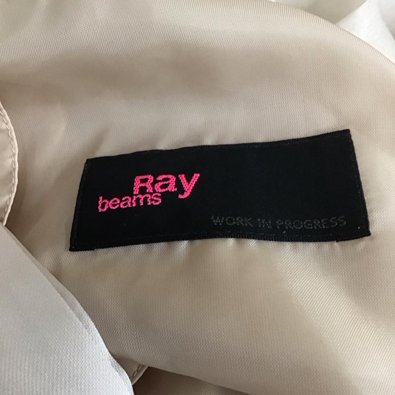 レイビームス Ray BEAMS ワンピース ひざ丈スカート 619A-3485 ノースリーブ シフォン リボン 無地 桃 / ピンク /  レディース USED 古着 中古 10113862