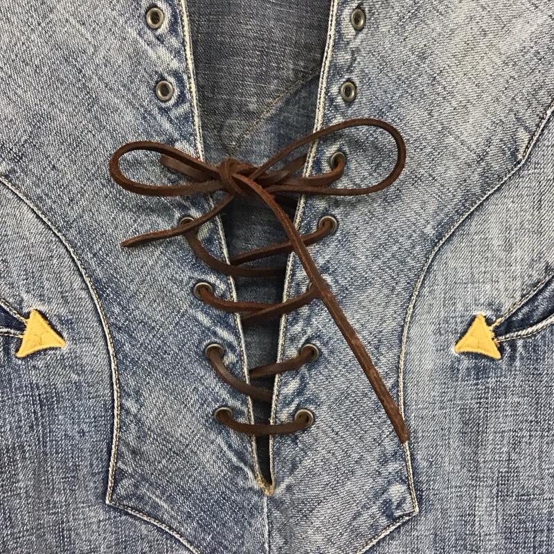 ダブルアールエル ラルフローレン RRL RALPH LAUREN ワンピース ひざ丈スカート 1 無地 水色 / ライトブルー /  レディース USED 古着 中古 10148430