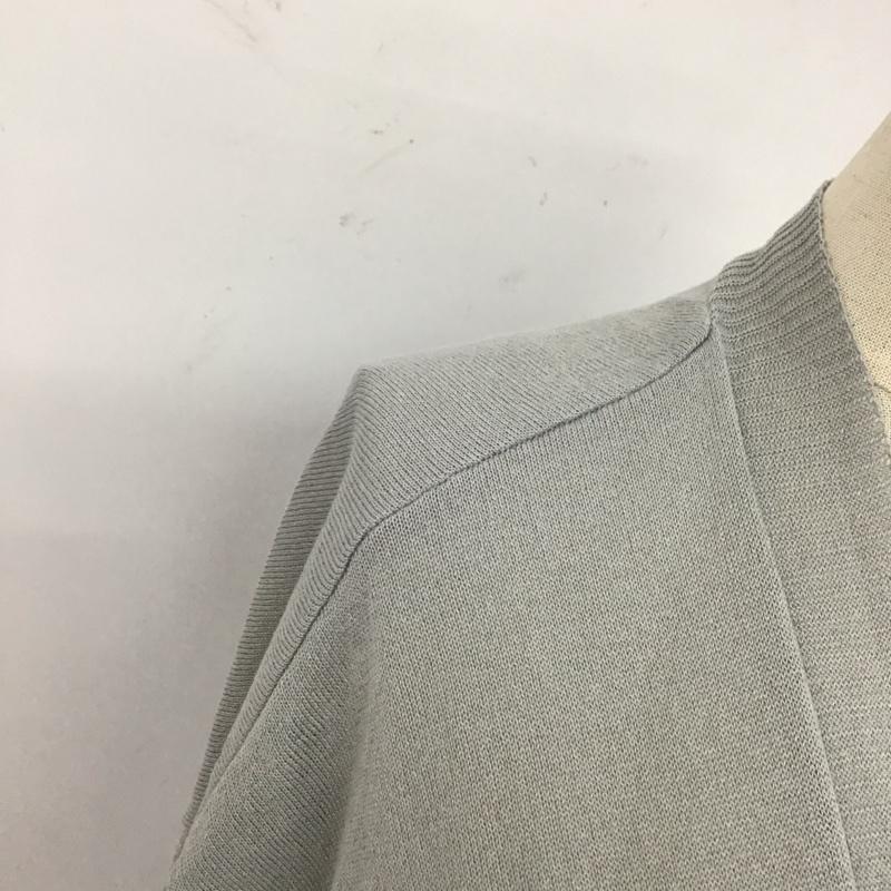 サマンサモスモスブルー Samansa Mos2 blue カーディガン 長袖 1609823 ロングカーディガン 無地 灰 / グレー /  レディース USED 古着 中古 10119380