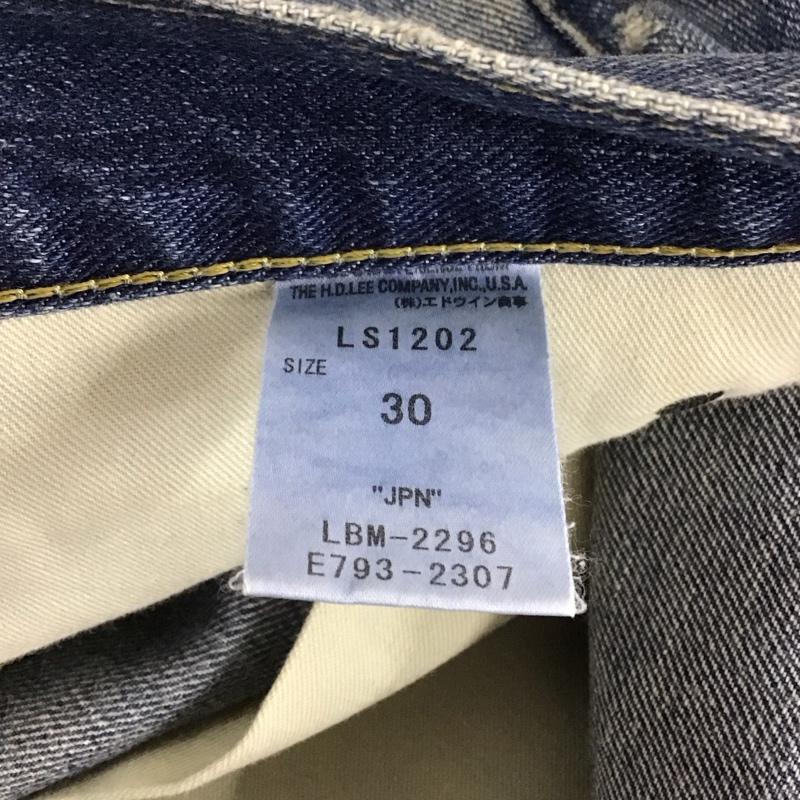 リー Lee パンツ デニム、ジーンズ ls1202 タイトストレートLS1202 ダメージ加工 デニムパンツ ジーンズ 30インチ 無地 インディゴ / インディゴ /  メンズ USED 古着 中古 10106559