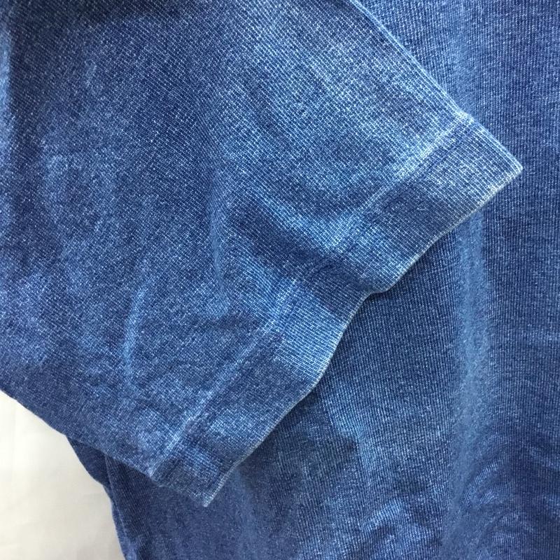 ギャップ GAP Tシャツ 半袖 クルーネック 胸ポケット M 無地 インディゴ / インディゴ /  メンズ USED 古着 中古 10119338
