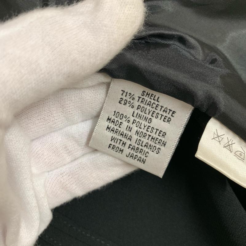 タルボット TALBOTS スーツ ひざ丈スカート 4 無地 黒 / ブラック /  レディース USED 古着 中古 10008856