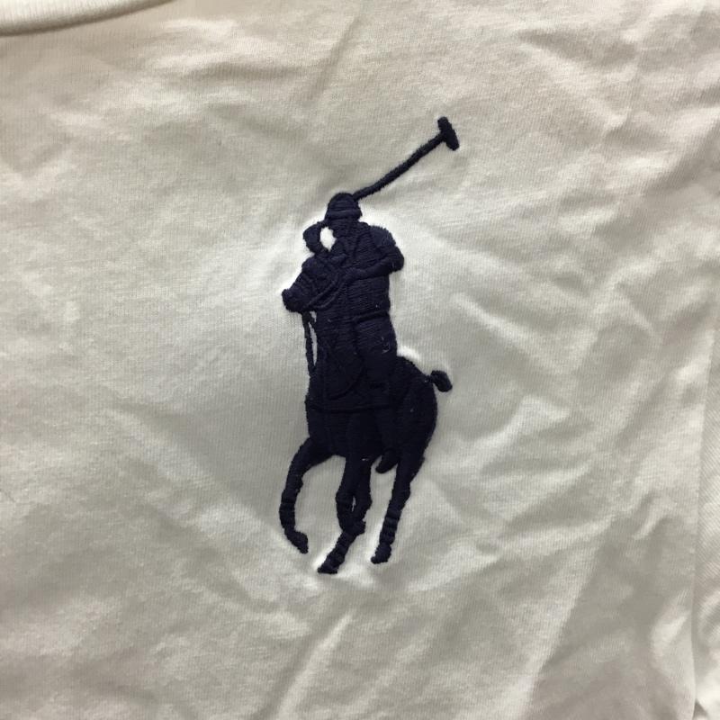 ポロラルフローレン POLO RALPH LAUREN Tシャツ 半袖 140 キッズ 刺繍 140cm ワンポイント 白 / ホワイト /  ボーイズ USED 古着 中古 10107444