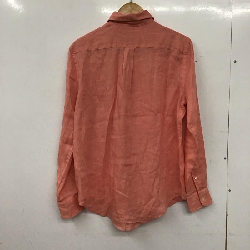 ラルフローレン RALPHLAUREN シャツ、ブラウス 長袖 長袖シャツ ロゴシャツ カラーシャツ S ロゴ、文字 桃 / ピンク /  メンズ USED 古着 中古 10144952