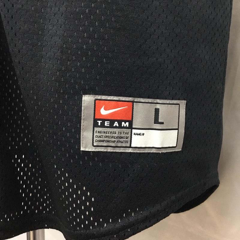 ナイキ NIKE シャツ、ブラウス 半袖 半袖シャツ ノーカラーシャツ 半袖カットソー スポーツウェア L ロゴ、文字 黒 / ブラック /  メンズ USED 古着 中古 10122931