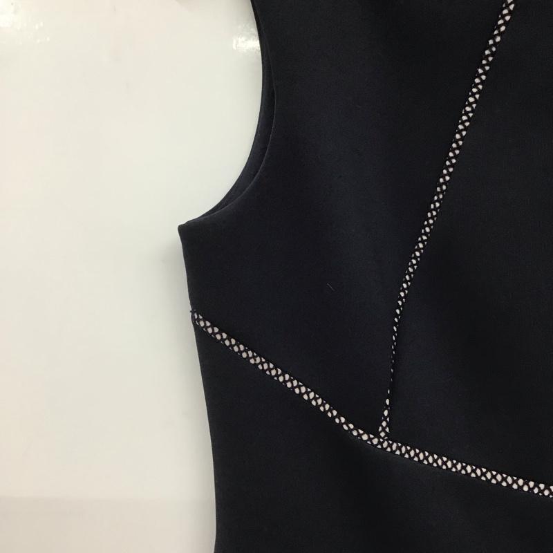 カルバン・クライン Calvin Klein ワンピース ひざ丈スカート 無地 紺 / ネイビー /  レディース USED 古着 中古 10148429